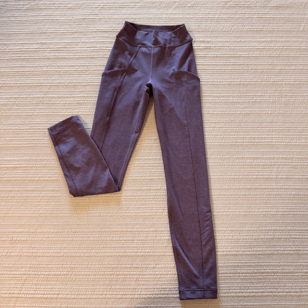 Lululemon Women All the Right Places HR Drawcord Legging Purple Heathered Size 2